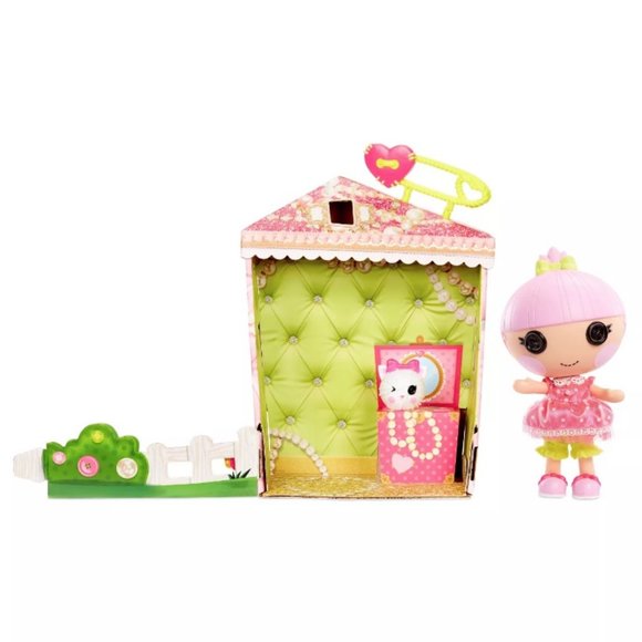 Lalaloopsy Trinket Sparkles Littles Doll 7" and Pet Kitten - Picture 8 of 8